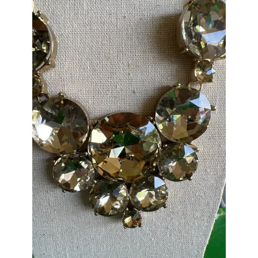 Vintage Natasha Statement Crystal Necklace -- 18